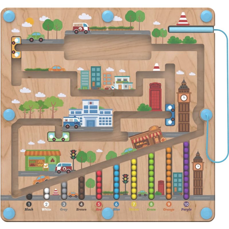 2Kids Toys Magnetic Board магнитна дъска City 2y+ - За деца - Сравни цени от 1 магазин с безплатна доставка