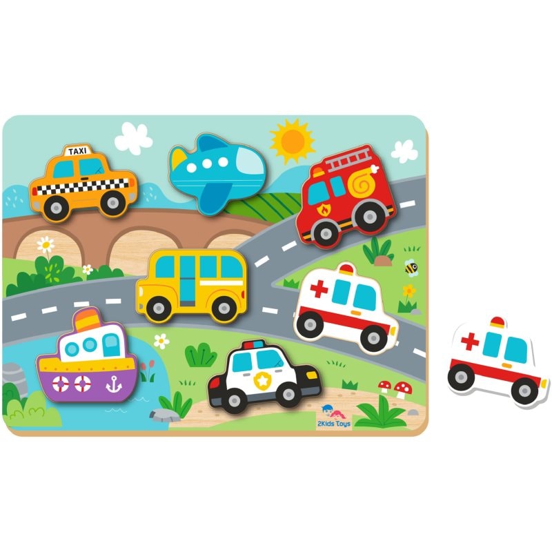 2Kids Toys Shape Puzzles играчка сортер Traffic 12m+ - За деца - Сравни цени от 1 магазин с безплатна доставка