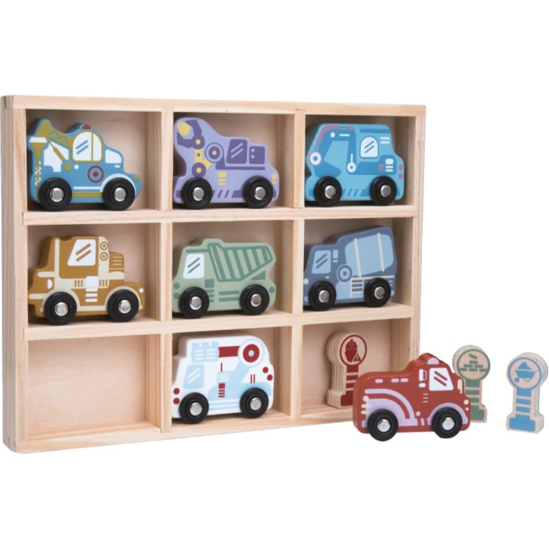 2Kids Toys Wooden Car Set комплект играчки 2y+