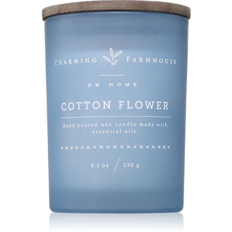 DW Home DW Home Charming Farmhouse Cotton Flower ароматна свещ 230 гр. - Унисекс парфюм 230мл - Сравни цени от 1 магазин с безплатна доставка