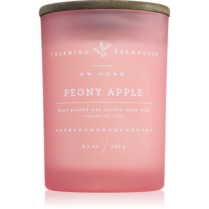 DW Home DW Home Charming Farmhouse Peony Apple ароматна свещ 230 гр. - Унисекс парфюм 230мл - Сравни цени от 1 магазин с безплатна доставка