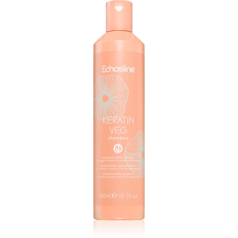Echosline Keratin veg Shampoo подхранващ шампоан за възстановяване и подсилване на косата с аминокиселини