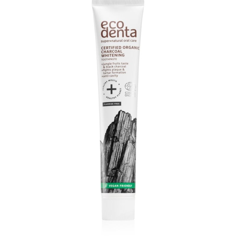 Ecodenta Certified Organic Charcoal whitening избелваща паста за зъби с активен въглен