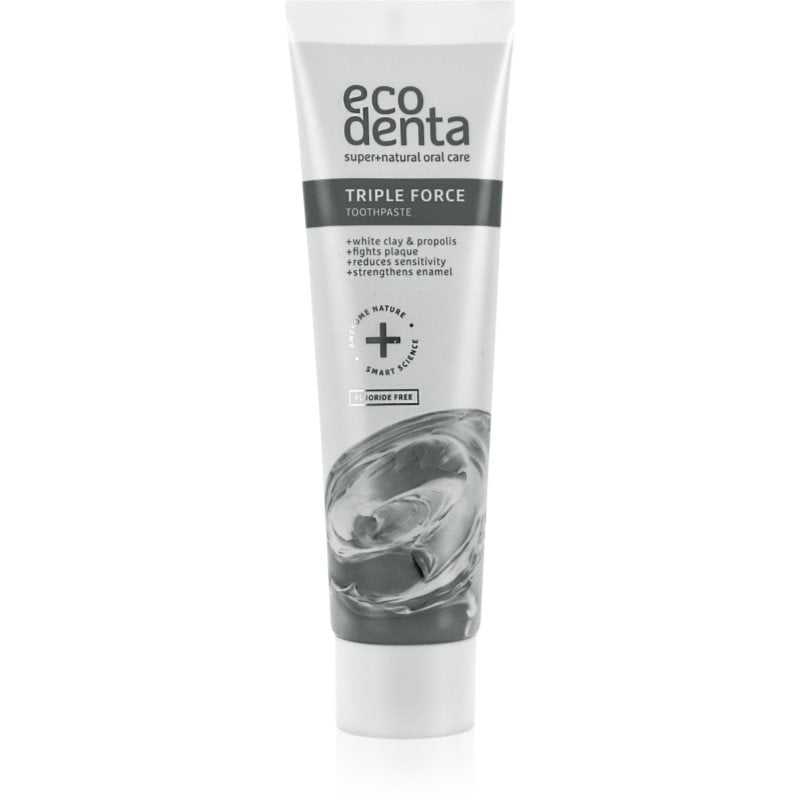 Ecodenta Expert Triple Force паста за зъби без флуорид с троен ефект