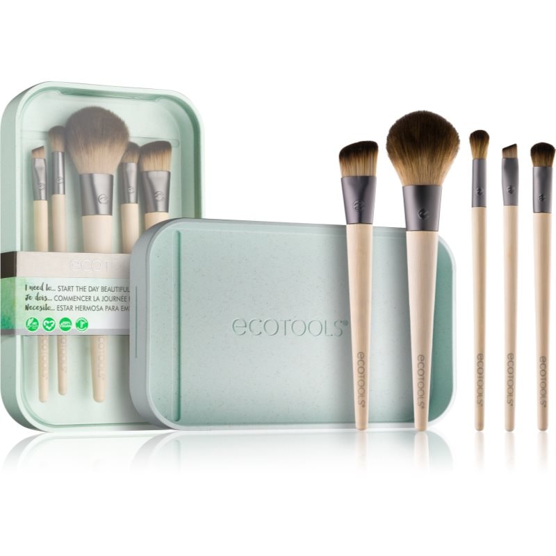 EcoTools Start The Day Beautifully комплект четки за съвършен външен вид - Комплект - Сравни цени от 1 магазин с безплатна доставка