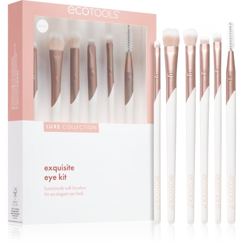 EcoTools EcoTools Luxe Collection Exquisite комплект четки за очи и вежди - Унисекс парфюм - Сравни цени от 1 магазин с безплатна доставка