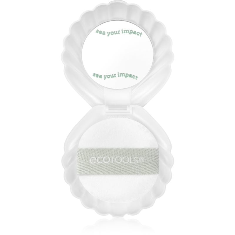 EcoTools Sea Gems Pearl Puff + Case козметично огледалце с пухче