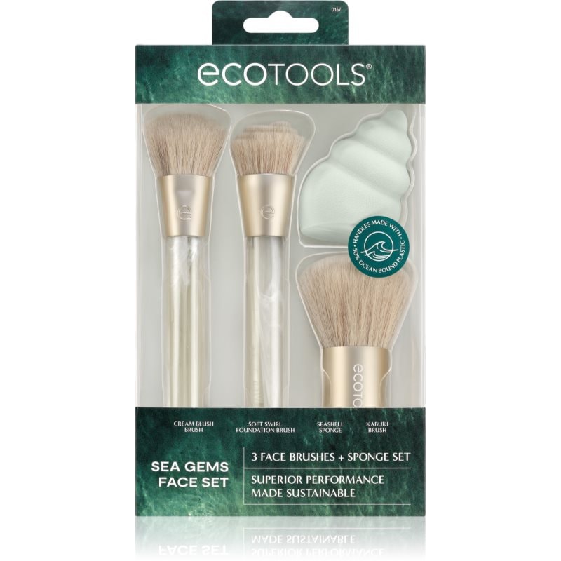 EcoTools Sea Gems Face set комплект четки - Комплект - Сравни цени от 1 магазин с безплатна доставка