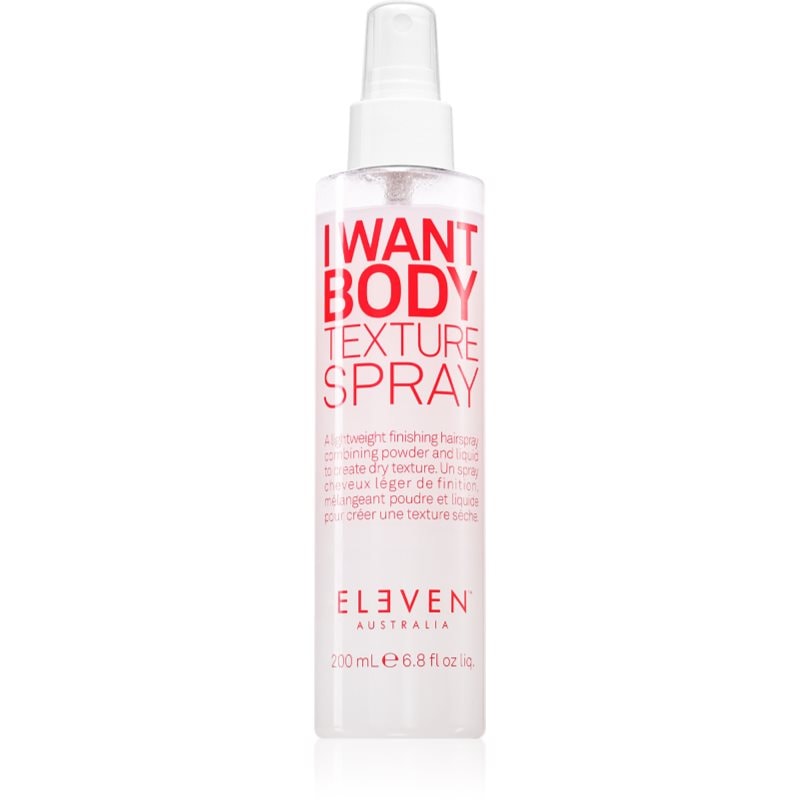 Eleven Australia I Want Body Texture Spray спрей за обем за фина коса - Грижа за коса - Сравни цени от 1 магазин с безплатна доставка