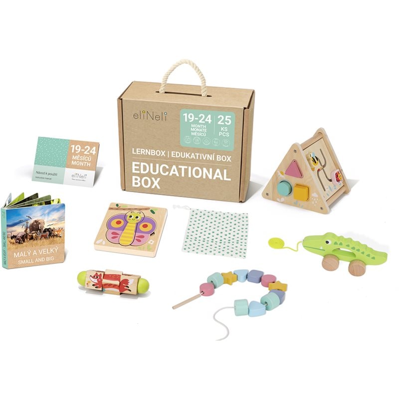 eliNeli Educational Box 19-24 m+ комплект играчки от дърво - За деца - Сравни цени от 1 магазин с безплатна доставка