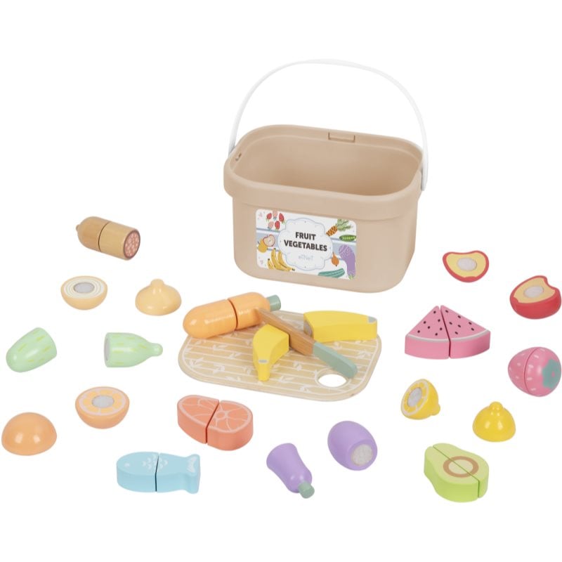 eliNeli Fruit Vegetables комплект играчки от дърво