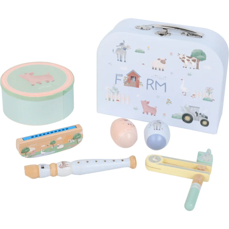 eliNeli Kids’ Musical Set Farm музикална играчка от дърво - За деца - Сравни цени от 1 магазин с безплатна доставка