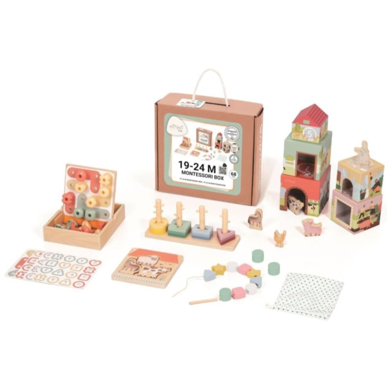 eliNeli Montessori Box 19-24 m комплект играчки от дърво - За деца - Сравни цени от 1 магазин с безплатна доставка