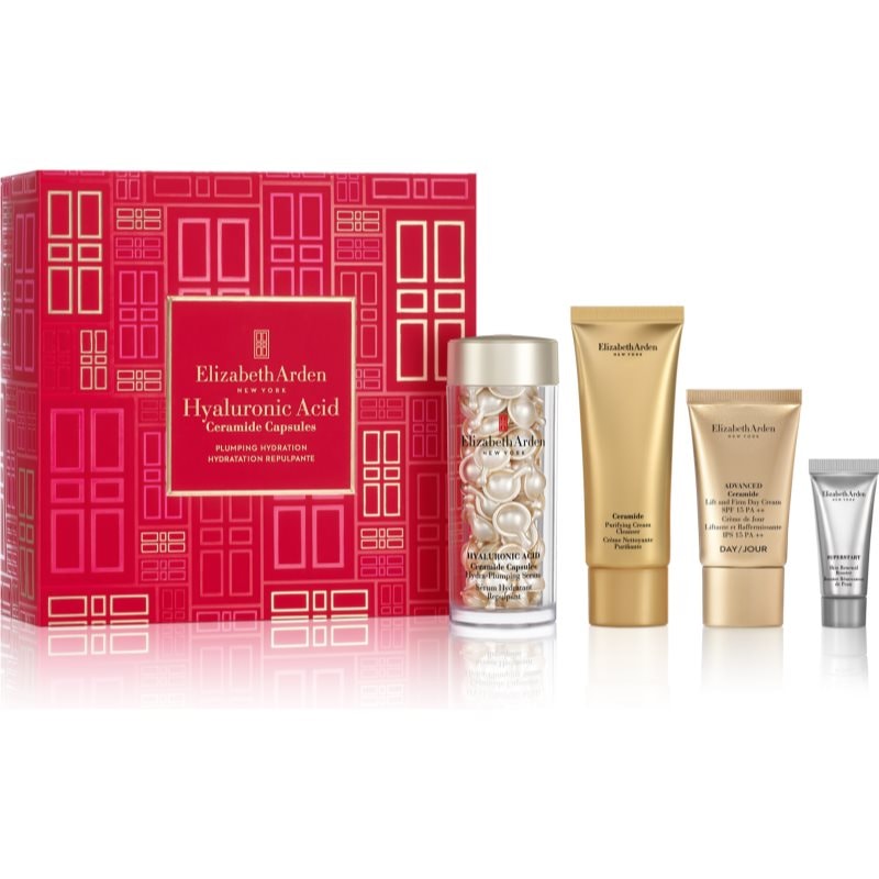 Elizabeth Arden Hyaluronic Acid Ceramide Capsules Hydra-Plumping Serum подаръчен комплект за жени - Комплект - Сравни цени от 1 магазин с безплатна доставка