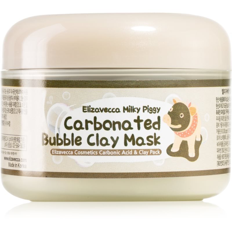 Elizavecca Milky Piggy Carbonated Bubble Clay Mask дълбоко почистваща маска за лице за проблемна кожа, акне
