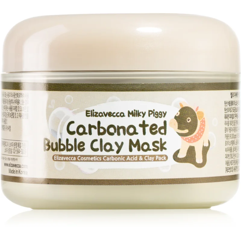 Elizavecca Milky Piggy Carbonated Bubble Clay Mask дълбоко почистваща маска за лице за проблемна кожа, акне