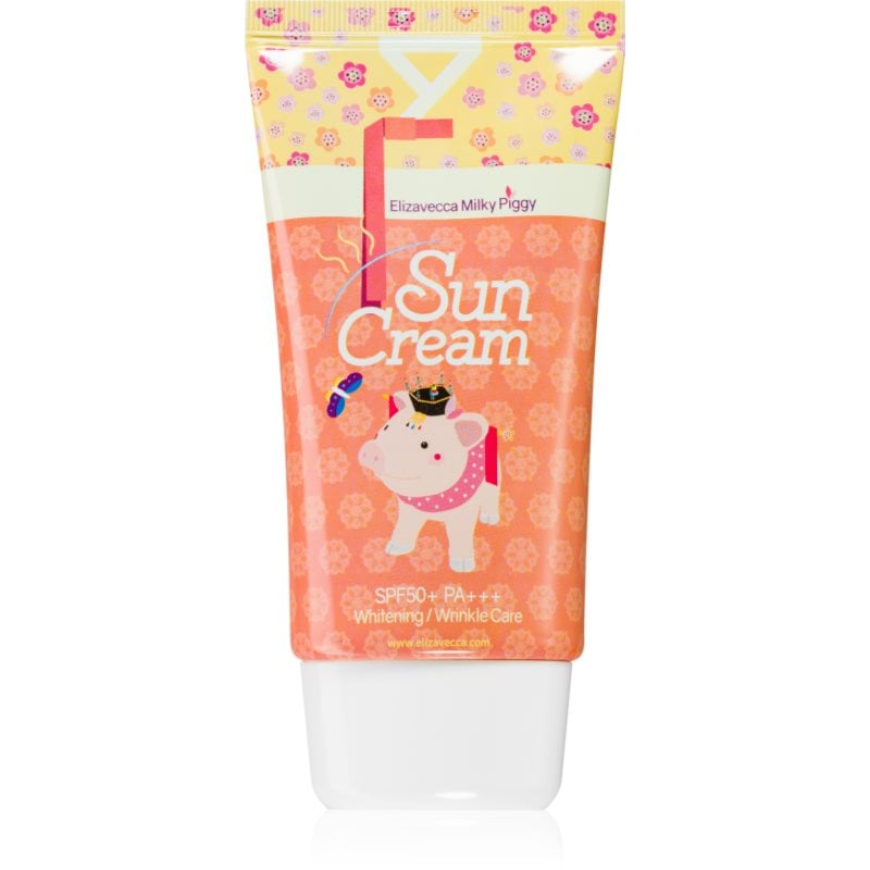 Elizavecca Milky Piggy Sun Cream озаряващ слънцезащитен крем SPF 50+