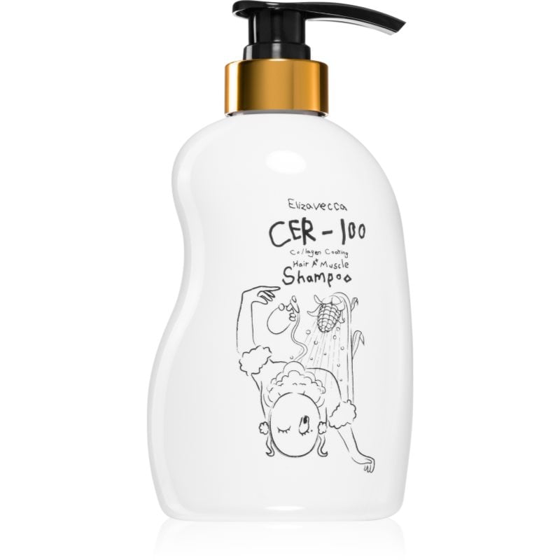 Elizavecca Cer-100 Collagen Coating Hair Muscle Shampoo дълко почистващ шампоан с колаген