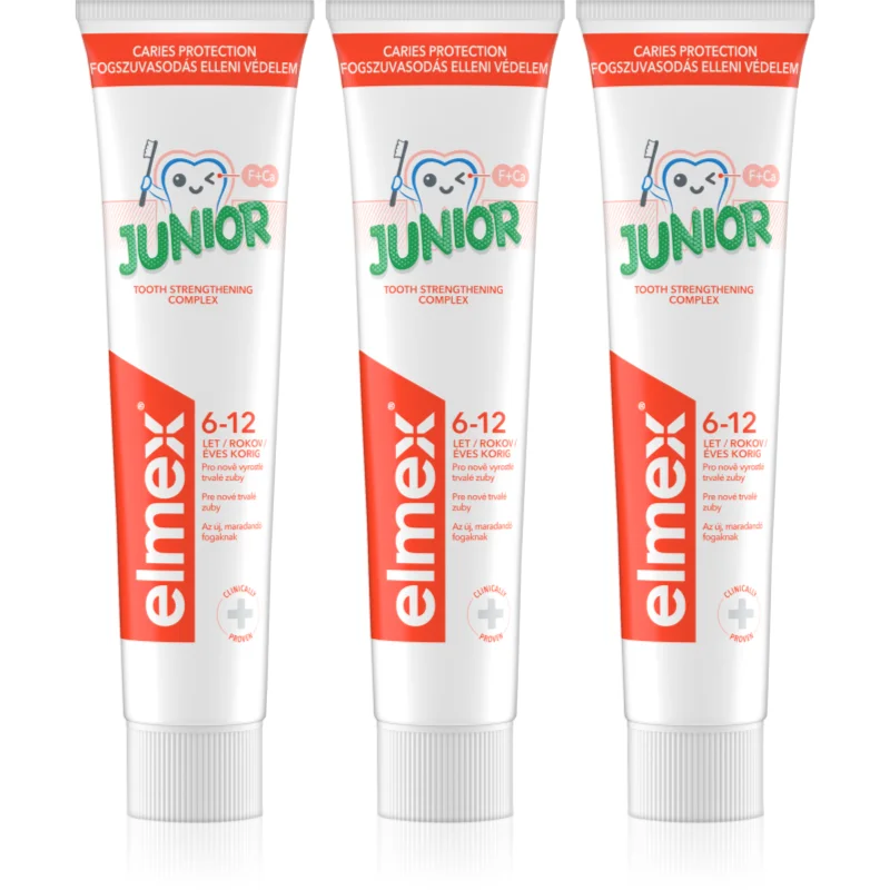 Elmex Junior 6-12 Years паста за зъби за деца 3x