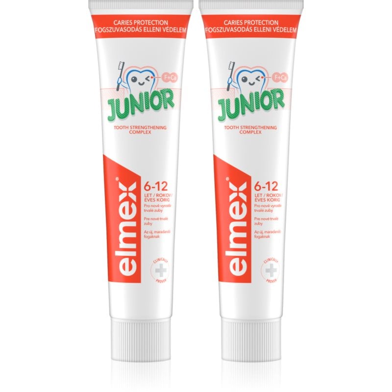 Elmex Junior 6-12 Years паста за зъби за деца 2 x