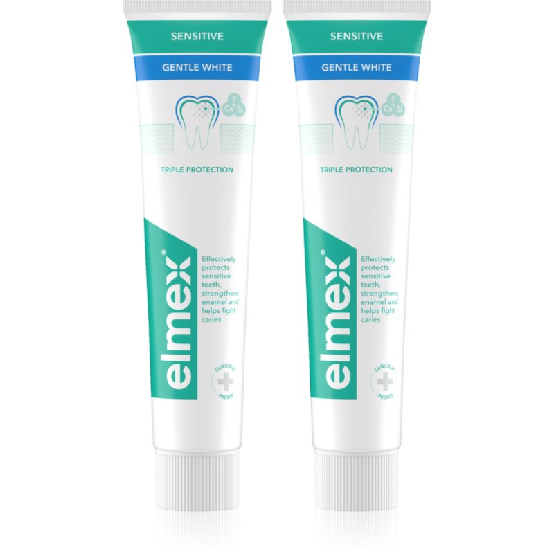 Elmex Elmex Sensitive Whitening паста за естествено бели зъби 2x - Унисекс парфюм 75мл - Сравни цени от 1 магазин с безплатна доставка