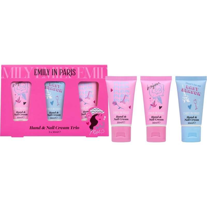 Emily In Paris Hand & Nail Cream Trio подаръчен комплект за ръце - Комплект - Сравни цени от 1 магазин с безплатна доставка