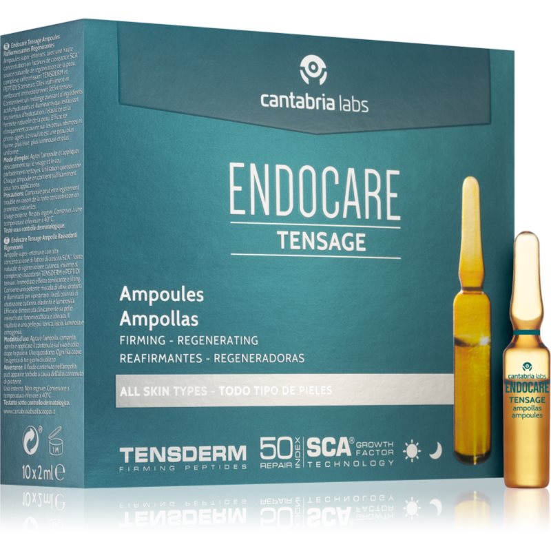 Endocare Tensage ампули със стягащ ефект 10x - Грижа за лице - Сравни цени от 1 магазин с безплатна доставка