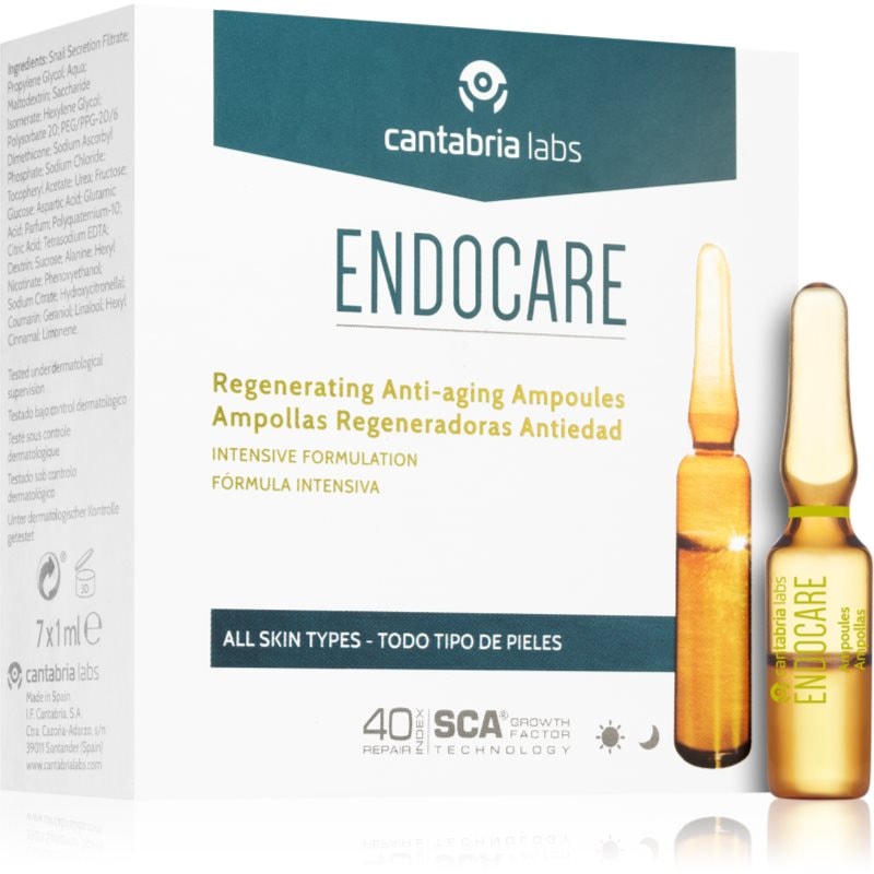 Endocare Tensage ампули против стареене на кожата 7x - Грижа за лице - Сравни цени от 1 магазин с безплатна доставка