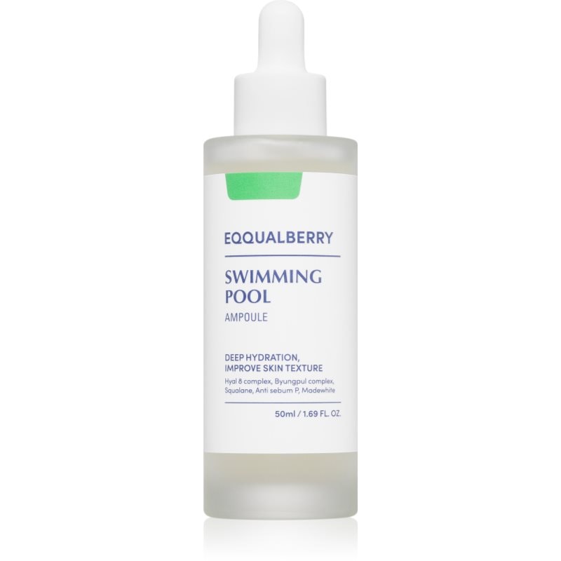 EQQUALBERRY Swimming Pool Ampoule интензивен хидратиращ серум с успокояващ ефект - Грижа за лице - Сравни цени от 1 магазин с безплатна доставка