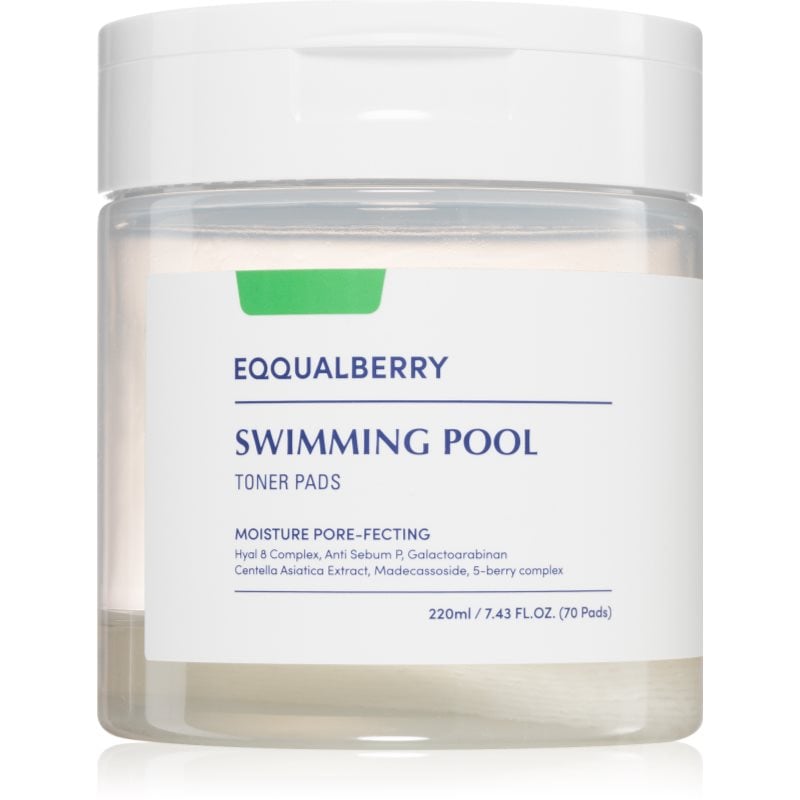 EQQUALBERRY Swimming Pool Toner Pads ексфолиращи възглавнички с хидратиращ ефект