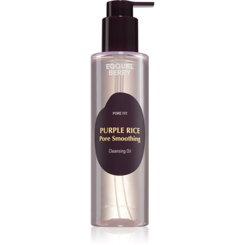EQQUALBERRY Purple Rice Pore Smoothing Cleansing Oil дълбоко почистващо олио за мазна и проблемна кожа
