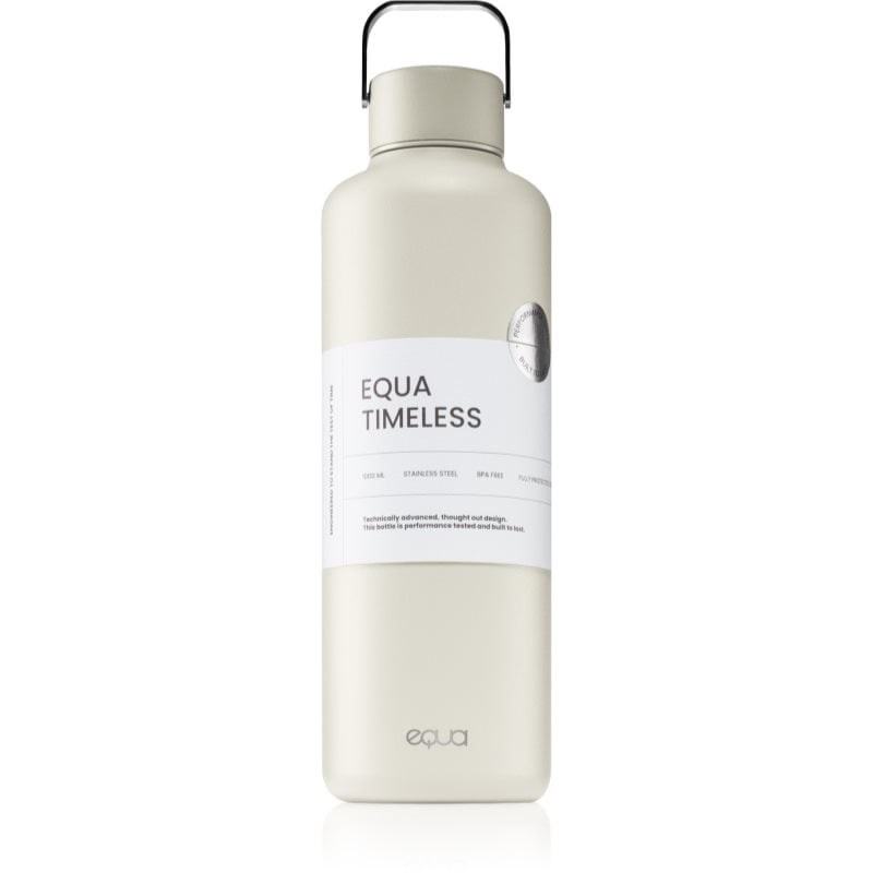 Equa Timeless неръждаема бутилка за вода боя Off White