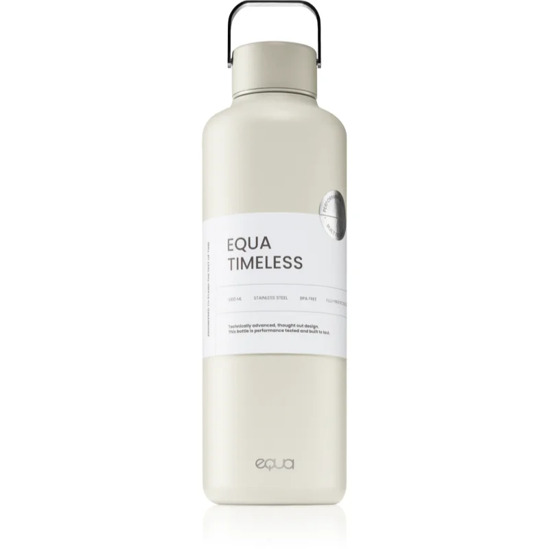 Equa Timeless неръждаема бутилка за вода боя Off White