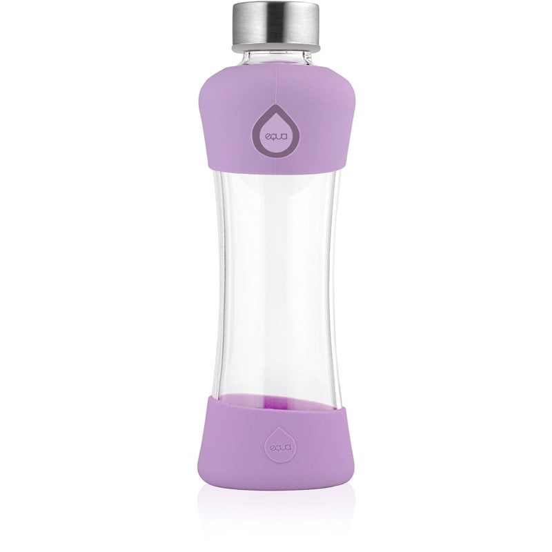 Equa Active стъклена бутилка за вода Plum