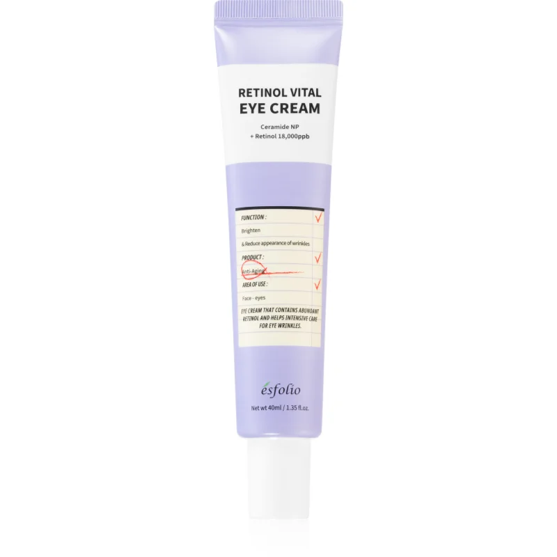 esfolio Retinol Vital крем за околоочния контур против бръчки с ретинол