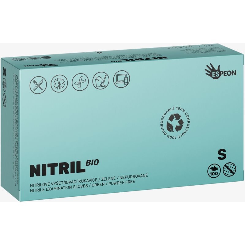 Espeon Nitril BIO Green нитрилни ръкавици без пудра размер S - Грижа за коса - Сравни цени от 1 магазин с безплатна доставка
