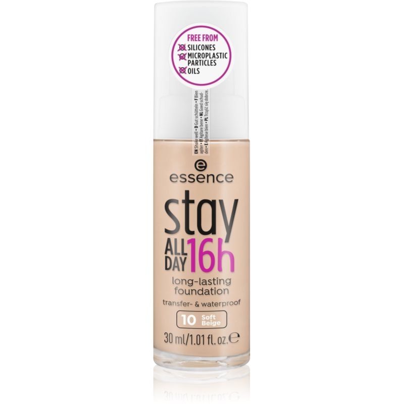essence Stay ALL DAY 16h водоустойчив фон дьо тен - Грим - Сравни цени от 1 магазин с безплатна доставка