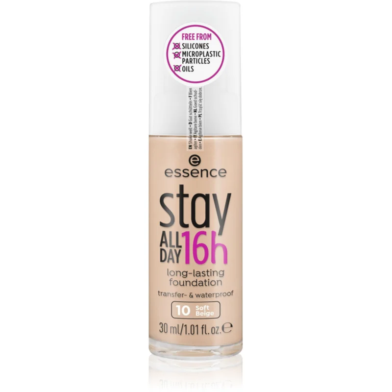 essence Stay ALL DAY 16h водоустойчив фон дьо тен - Грим - Сравни цени от 1 магазин с безплатна доставка