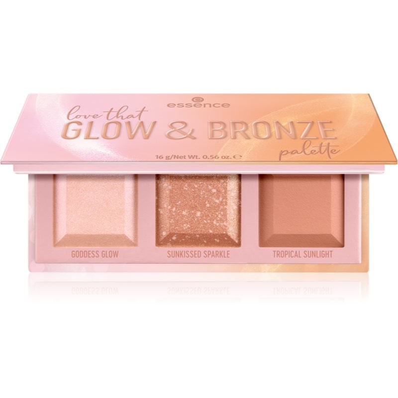 essence love that GLOW & BRONZE контурираща палитра за лице