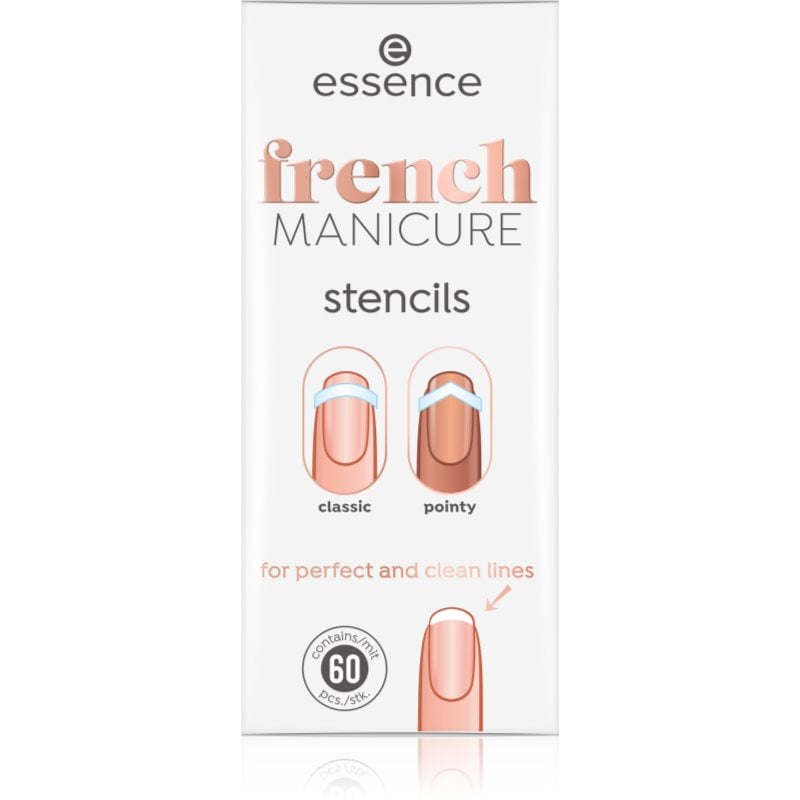 essence French MANICURE шаблони за френски маникюр