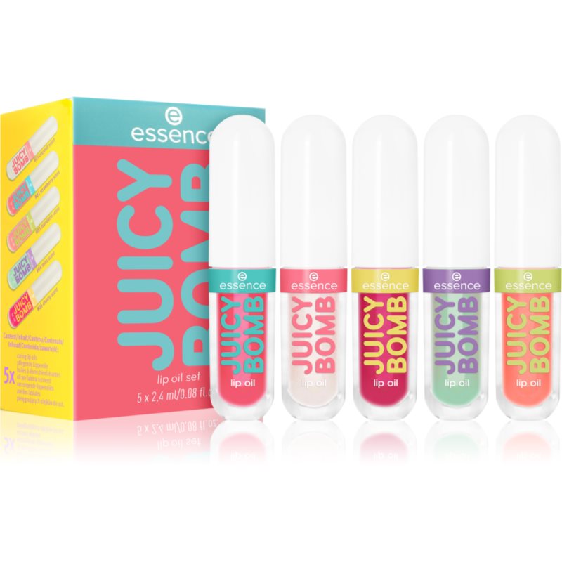 essence Juicy Bomb Lip Oil Set подаръчен комплект за устни - Комплект - Сравни цени от 1 магазин с безплатна доставка