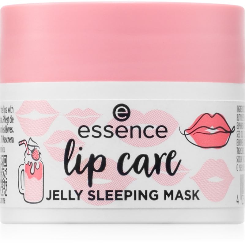 essence lip care хидратираща маска за устни за нощ 02 Strawberry Milkshake