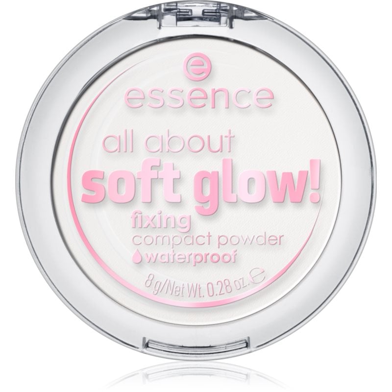 essence All About Soft Glow! прозрачна фиксираща пудра за озаряване на лицето