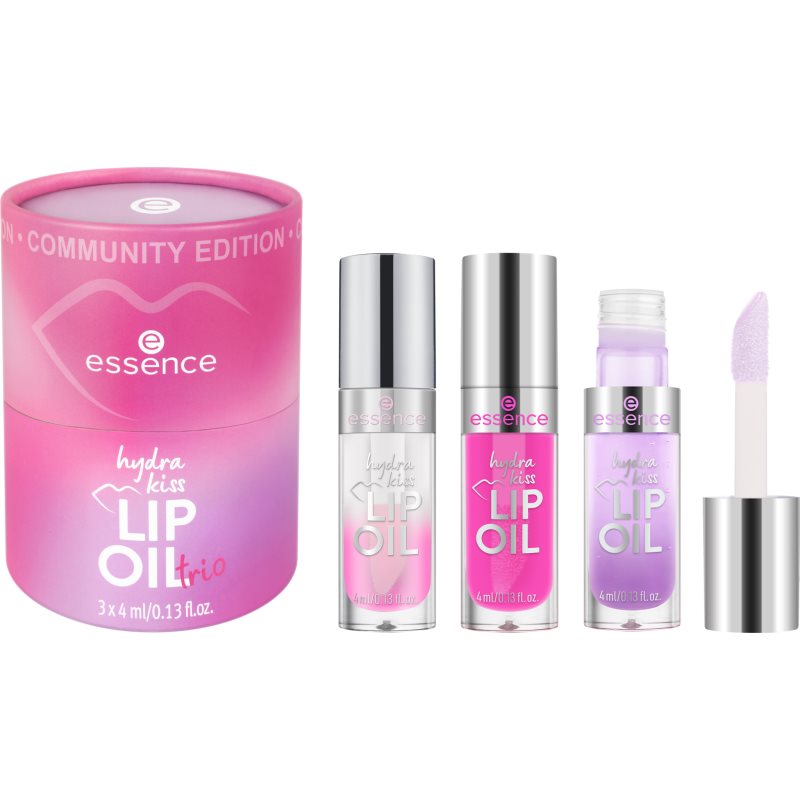 essence Hydra Kiss Lip Oil Trio комплект за устни - Комплект - Сравни цени от 1 магазин с безплатна доставка