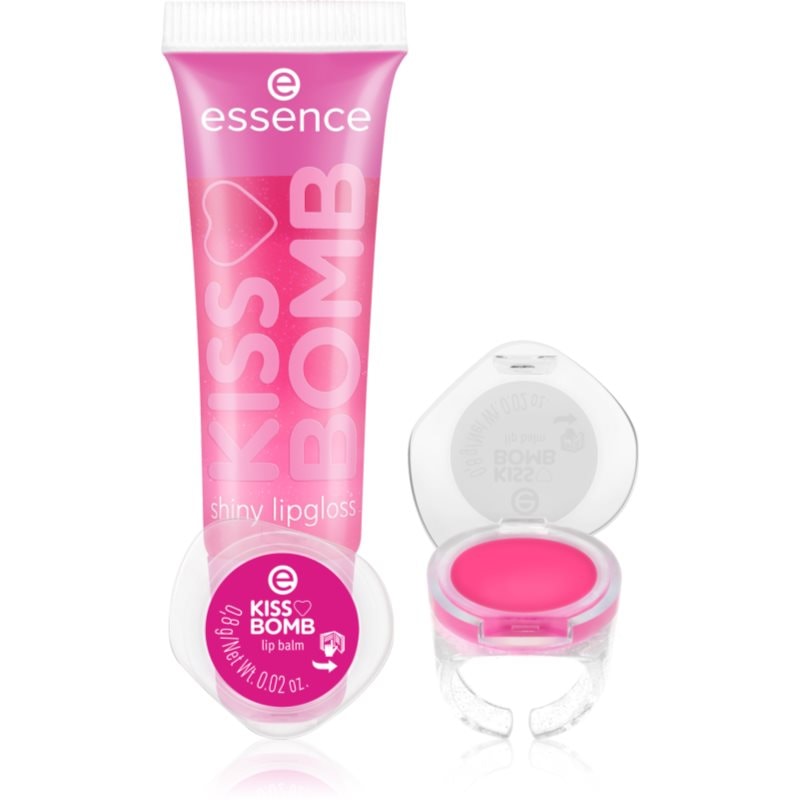 essence KISS BOMB shiny lipgloss & lip balm комплект за устни - Комплект - Сравни цени от 1 магазин с безплатна доставка