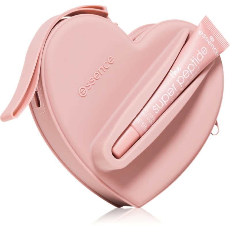 essence the super peptide glossy lip treatment + pouch set комплект за устни с калъфка - Комплект - Сравни цени от 1 магазин с безплатна доставка