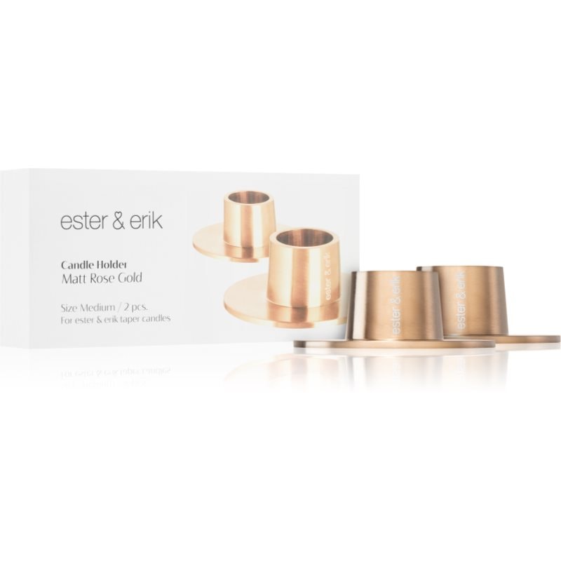 ester & erik accessories matt rose gold свещник medium 2,2 cm - Аромат - Сравни цени от 1 магазин с безплатна доставка