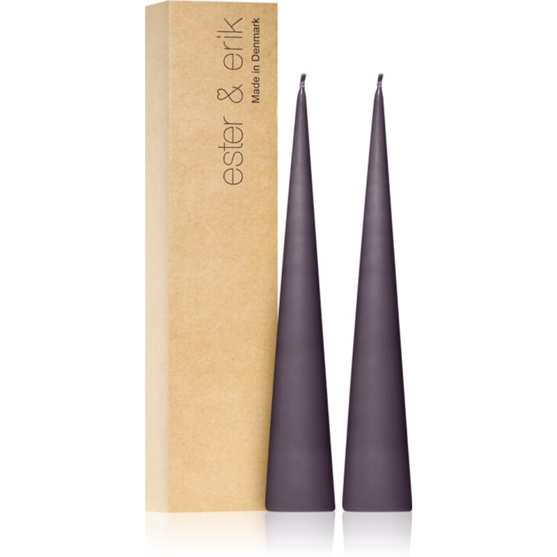 ester & erik cone candles muted mauve (no. 42) свещ 2x25 см - Аромат - Сравни цени от 1 магазин с безплатна доставка