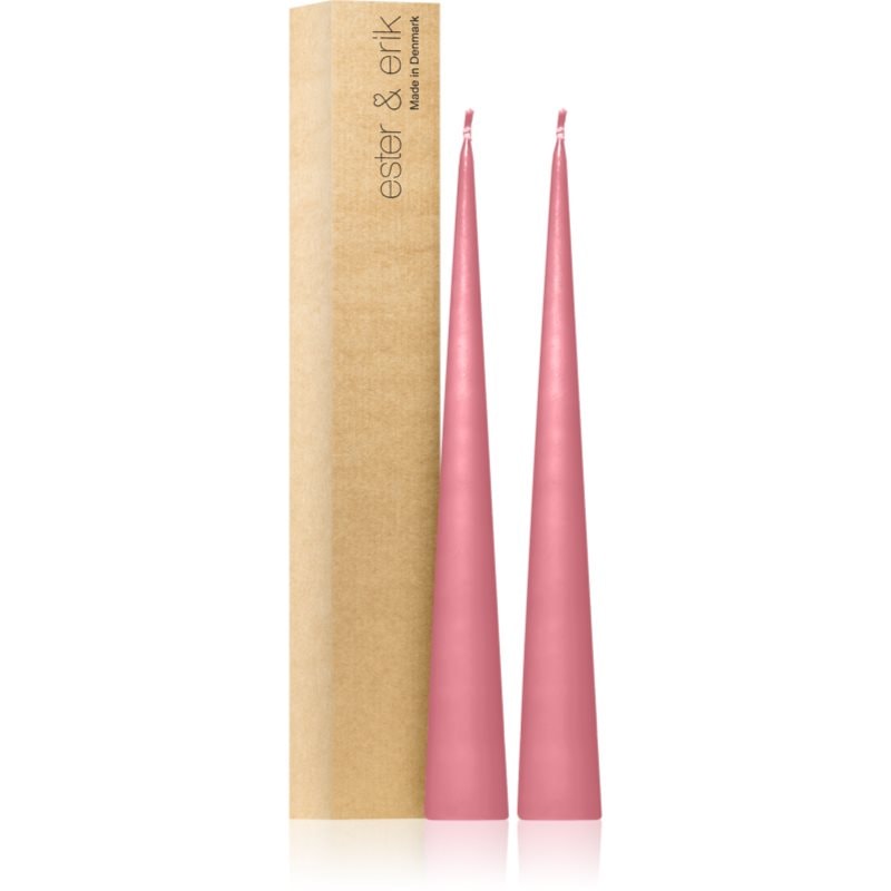 ester & erik cone candles old rose (no. 39) свещ 2x37 см - Аромат - Сравни цени от 1 магазин с безплатна доставка