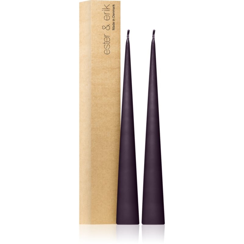ester & erik cone candles muted mauve (no. 42) свещ 2x37 см - Аромат - Сравни цени от 1 магазин с безплатна доставка